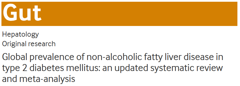Gut荟萃分析：中国2型糖尿病人群中的非酒精性脂肪肝患病率高达52.56%