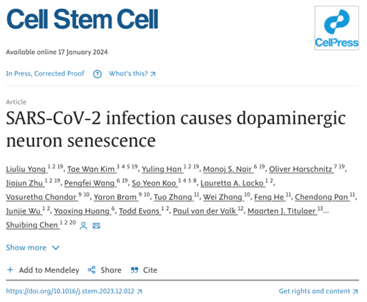 Cell子刊最新研究揭示：新冠病毒损伤神经系统的新机制，糖尿病药物二甲双胍有望阻断病毒