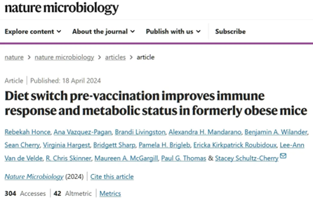 《自然》子刊新突破：调整饮食可优化疫苗效果，代谢障碍影响T细胞功能