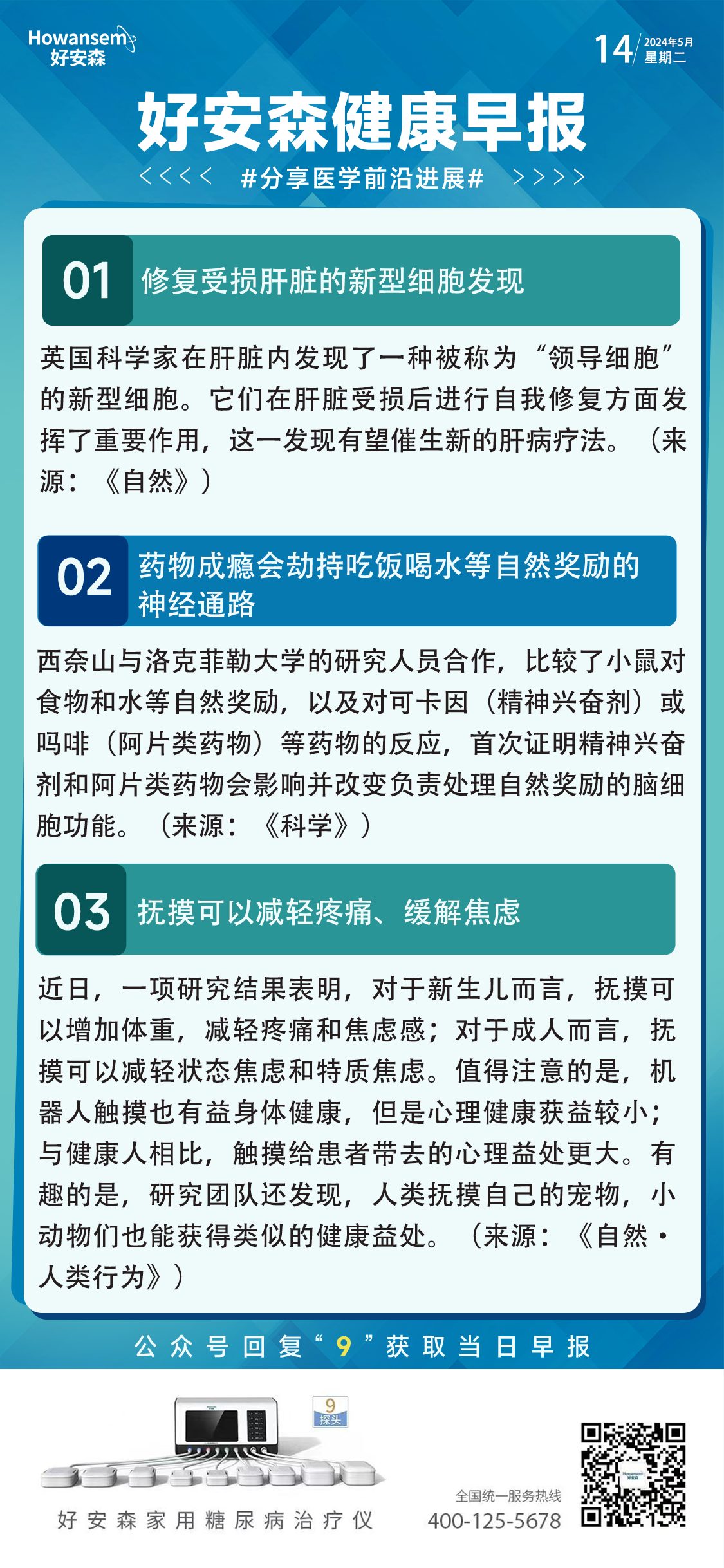 5月14日好安森健康早报 分享医学前沿进展